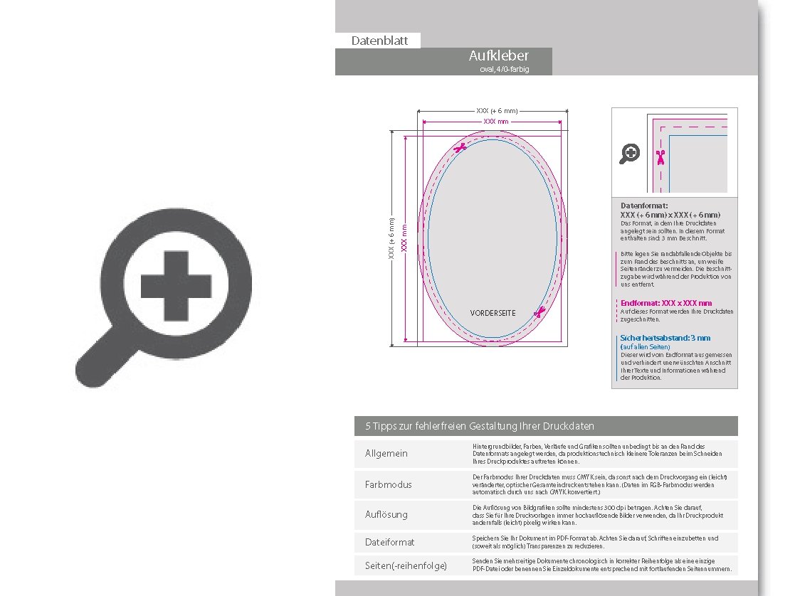 Product Bild wiederabl__sbare_dekorfolie_oval_(oval_konturgeschnitten)__4_0_farbig_einseitig_bedruckt